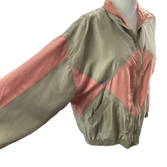 SILK EXCHANGE Women Jacket Size L Multicolor Lightweight Zip Front Long Sleeve - Picture 7 of 15